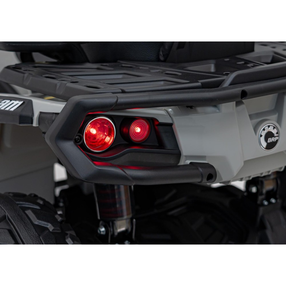 JOKO Elektrická Štvorkolka Can Am Outlander ATV 4x45W, penové kolesá, kožené sedadlo, nosnosť 50kg, Diaľkové ovládanie, sivá