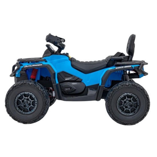 JOKO Elektrická Štvorkolka Can Am Outlander ATV 4x45W, penové kolesá, kožené sedadlo, nosnosť 50kg, Diaľkové ovládanie, modrá