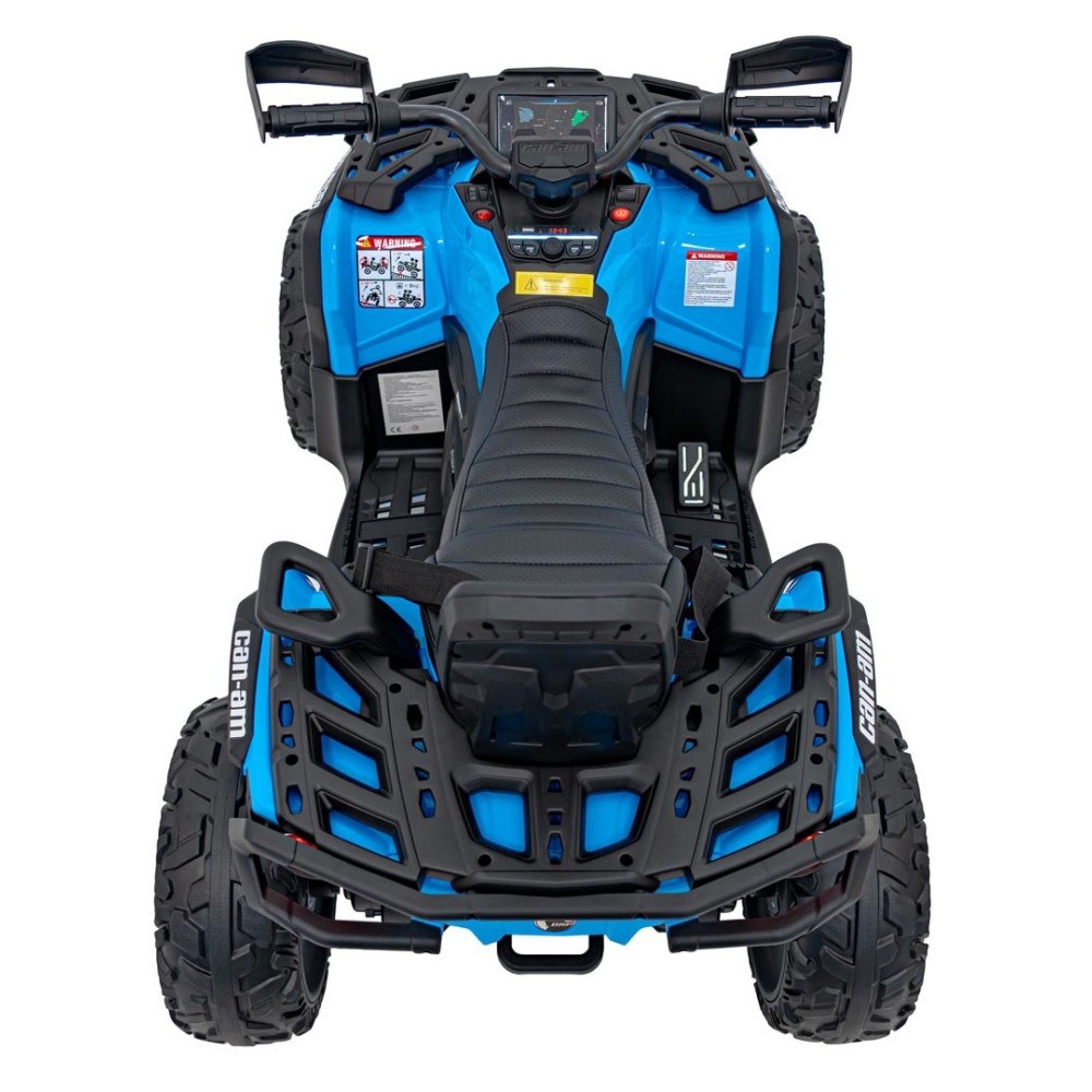 JOKO Elektrická Štvorkolka Can Am Outlander ATV 4x45W, penové kolesá, kožené sedadlo, nosnosť 50kg, Diaľkové ovládanie, modrá
