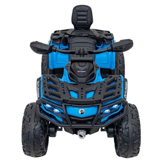 JOKO Elektrická Štvorkolka Can Am Outlander ATV 4x45W, penové kolesá, kožené sedadlo, nosnosť 50kg, Diaľkové ovládanie, modrá