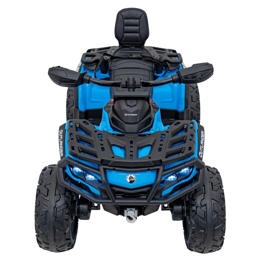 JOKO Elektrická Štvorkolka Can Am Outlander ATV 4x45W, penové kolesá, kožené sedadlo, nosnosť 50kg, Diaľkové ovládanie, modrá