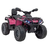 JOKO Elektrická Štvorkolka Can Am Outlander ATV 4x45W, penové kolesá, kožené sedadlo, nosnosť 50kg, Diaľkové ovládanie, ružová