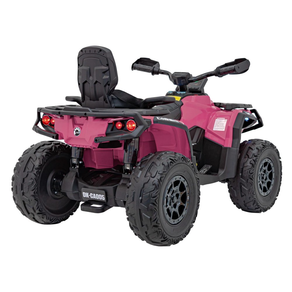 JOKO Elektrická Štvorkolka Can Am Outlander ATV 4x45W, penové kolesá, kožené sedadlo, nosnosť 50kg, Diaľkové ovládanie, ružová