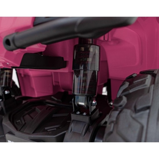 JOKO Elektrická Štvorkolka Can Am Outlander ATV 4x45W, penové kolesá, kožené sedadlo, nosnosť 50kg, Diaľkové ovládanie, ružová