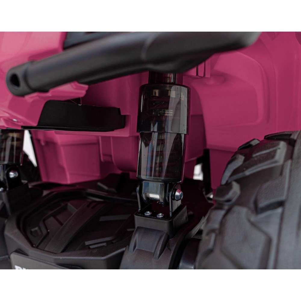 JOKO Elektrická Štvorkolka Can Am Outlander ATV 4x45W, penové kolesá, kožené sedadlo, nosnosť 50kg, Diaľkové ovládanie, ružová