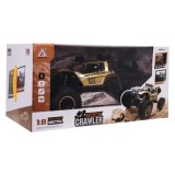 JOKO Veľký RC Kovový Jeep Mega Crawler 1:8 na diaľkové ovládanie s LED svetlom, 49cm, zlatý