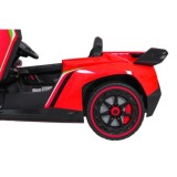 JOKO Elektrické autíčko Lamborghini Veneno 4x4, penové kolesá, kožené sedadlo, Efekt HOJDANIA, nosnosť 50kg, červené