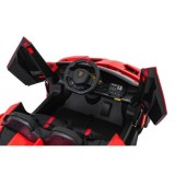 JOKO Elektrické autíčko Lamborghini Veneno 4x4, penové kolesá, kožené sedadlo, Efekt HOJDANIA, nosnosť 50kg, červené