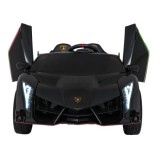 JOKO Elektrické autíčko Lamborghini Veneno 4x4, penové kolesá, kožené sedadlo, Efekt HOJDANIA, nosnosť 50kg, čierne