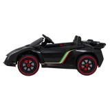JOKO Elektrické autíčko Lamborghini Veneno 4x4, penové kolesá, kožené sedadlo, Efekt HOJDANIA, nosnosť 50kg, čierne