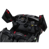 JOKO Elektrické autíčko Lamborghini Veneno 4x4, penové kolesá, kožené sedadlo, Efekt HOJDANIA, nosnosť 50kg, čierne