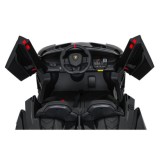 JOKO Elektrické autíčko Lamborghini Veneno 4x4, penové kolesá, kožené sedadlo, Efekt HOJDANIA, nosnosť 50kg, čierne
