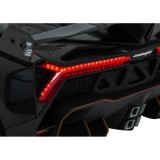JOKO Elektrické autíčko Lamborghini Veneno 4x4, penové kolesá, kožené sedadlo, Efekt HOJDANIA, nosnosť 50kg, čierne