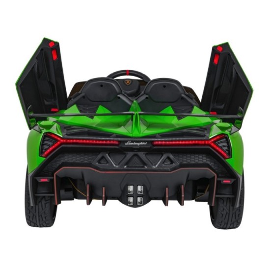 JOKO Elektrické autíčko Lamborghini Veneno 4x4, penové kolesá, kožené sedadlo, Efekt HOJDANIA, nosnosť 50kg, zelené