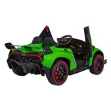 JOKO Elektrické autíčko Lamborghini Veneno 4x4, penové kolesá, kožené sedadlo, Efekt HOJDANIA, nosnosť 50kg, zelené