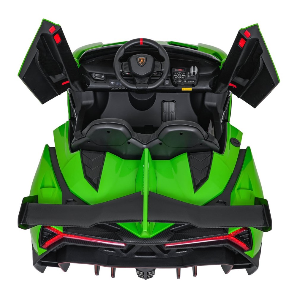 JOKO Elektrické autíčko Lamborghini Veneno 4x4, penové kolesá, kožené sedadlo, Efekt HOJDANIA, nosnosť 50kg, zelené