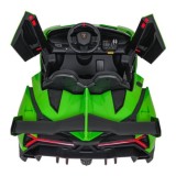 JOKO Elektrické autíčko Lamborghini Veneno 4x4, penové kolesá, kožené sedadlo, Efekt HOJDANIA, nosnosť 50kg, zelené