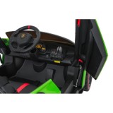 JOKO Elektrické autíčko Lamborghini Veneno 4x4, penové kolesá, kožené sedadlo, Efekt HOJDANIA, nosnosť 50kg, zelené