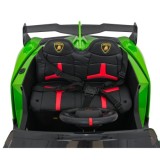 JOKO Elektrické autíčko Lamborghini Veneno 4x4, penové kolesá, kožené sedadlo, Efekt HOJDANIA, nosnosť 50kg, zelené