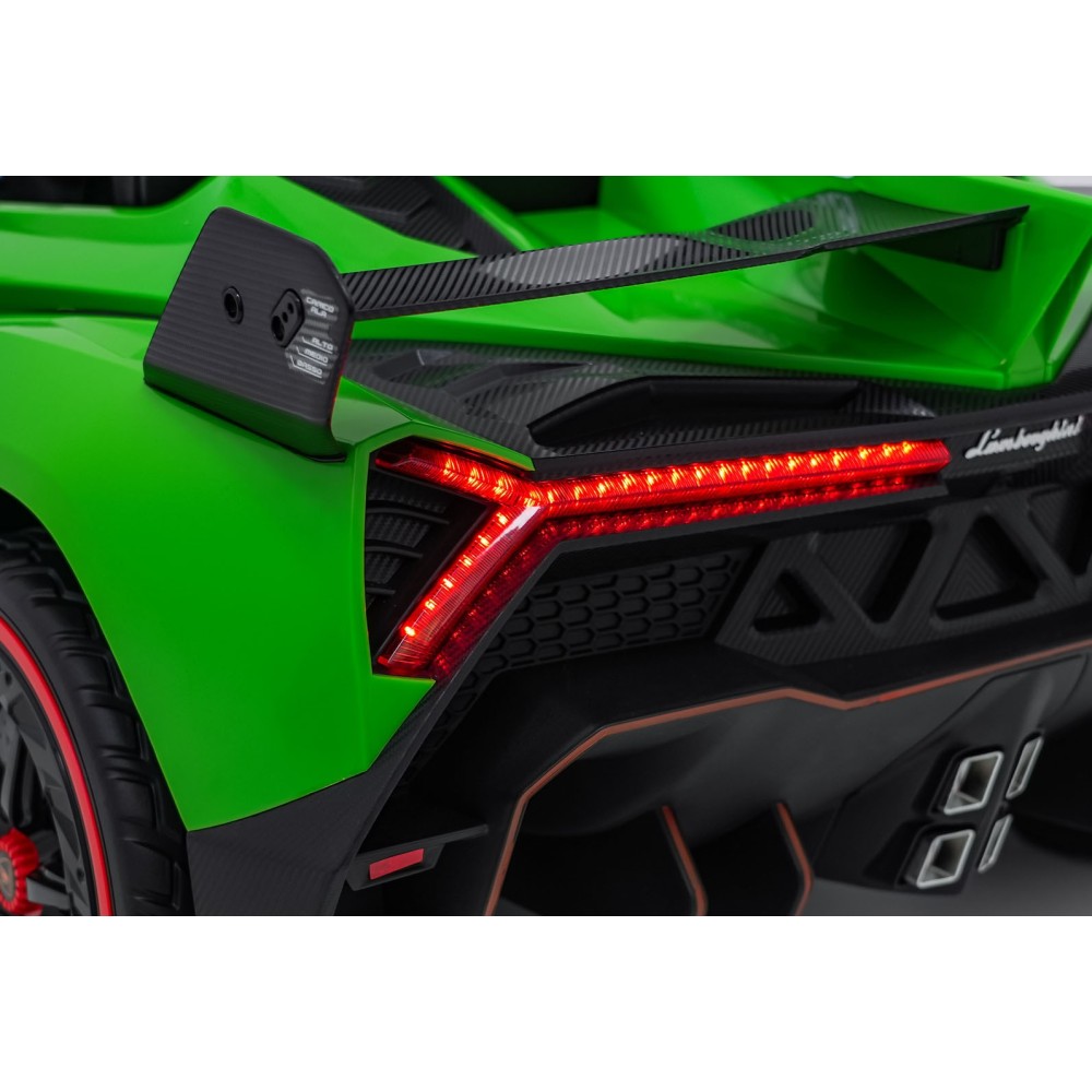 JOKO Elektrické autíčko Lamborghini Veneno 4x4, penové kolesá, kožené sedadlo, Efekt HOJDANIA, nosnosť 50kg, zelené
