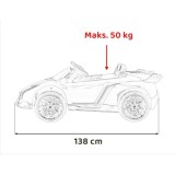 JOKO Elektrické autíčko Lamborghini Veneno 4x4, penové kolesá, kožené sedadlo, Efekt HOJDANIA, nosnosť 50kg, zelené