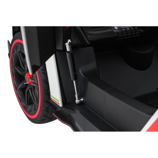 JOKO Elektrické autíčko Lamborghini Veneno 4x4, penové kolesá, kožené sedadlo, Efekt HOJDANIA, nosnosť 50kg, biele