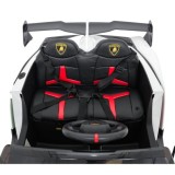 JOKO Elektrické autíčko Lamborghini Veneno 4x4, penové kolesá, kožené sedadlo, Efekt HOJDANIA, nosnosť 50kg, biele