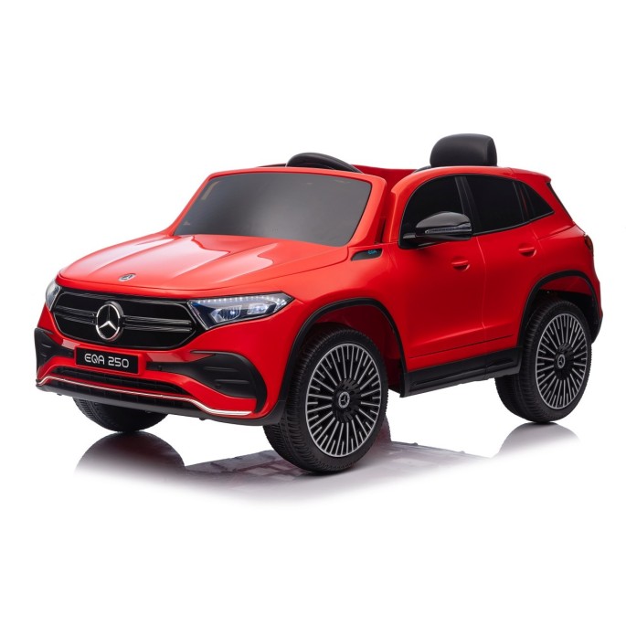 JOKO Elektrické autíčko Mercedes Benz EQA 250 4x4, penové kolesá, kožené sedadlo, nosnosť 50kg, červené
