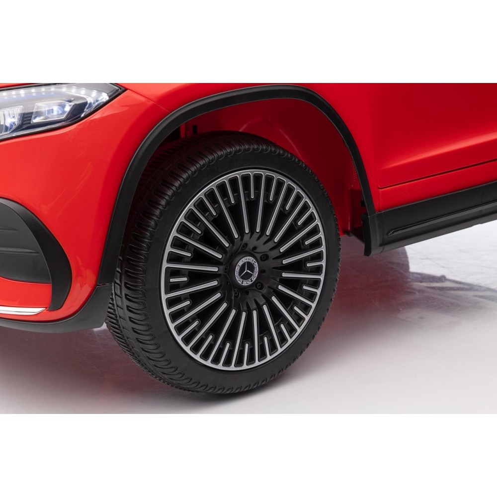 JOKO Elektrické autíčko Mercedes Benz EQA 250 4x4, penové kolesá, kožené sedadlo, nosnosť 50kg, červené