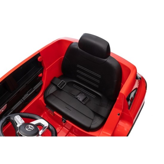 JOKO Elektrické autíčko Mercedes Benz EQA 250 4x4, penové kolesá, kožené sedadlo, nosnosť 50kg, červené