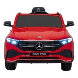 JOKO Elektrické autíčko Mercedes Benz EQA 250 4x4, penové kolesá, kožené sedadlo, nosnosť 50kg, červené