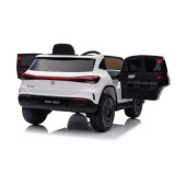 JOKO Elektrické autíčko Mercedes Benz EQA 250 4x4, penové kolesá, kožené sedadlo, nosnosť 50kg, biele