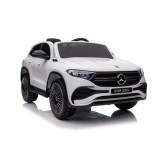 JOKO Elektrické autíčko Mercedes Benz EQA 250 4x4, penové kolesá, kožené sedadlo, nosnosť 50kg, biele