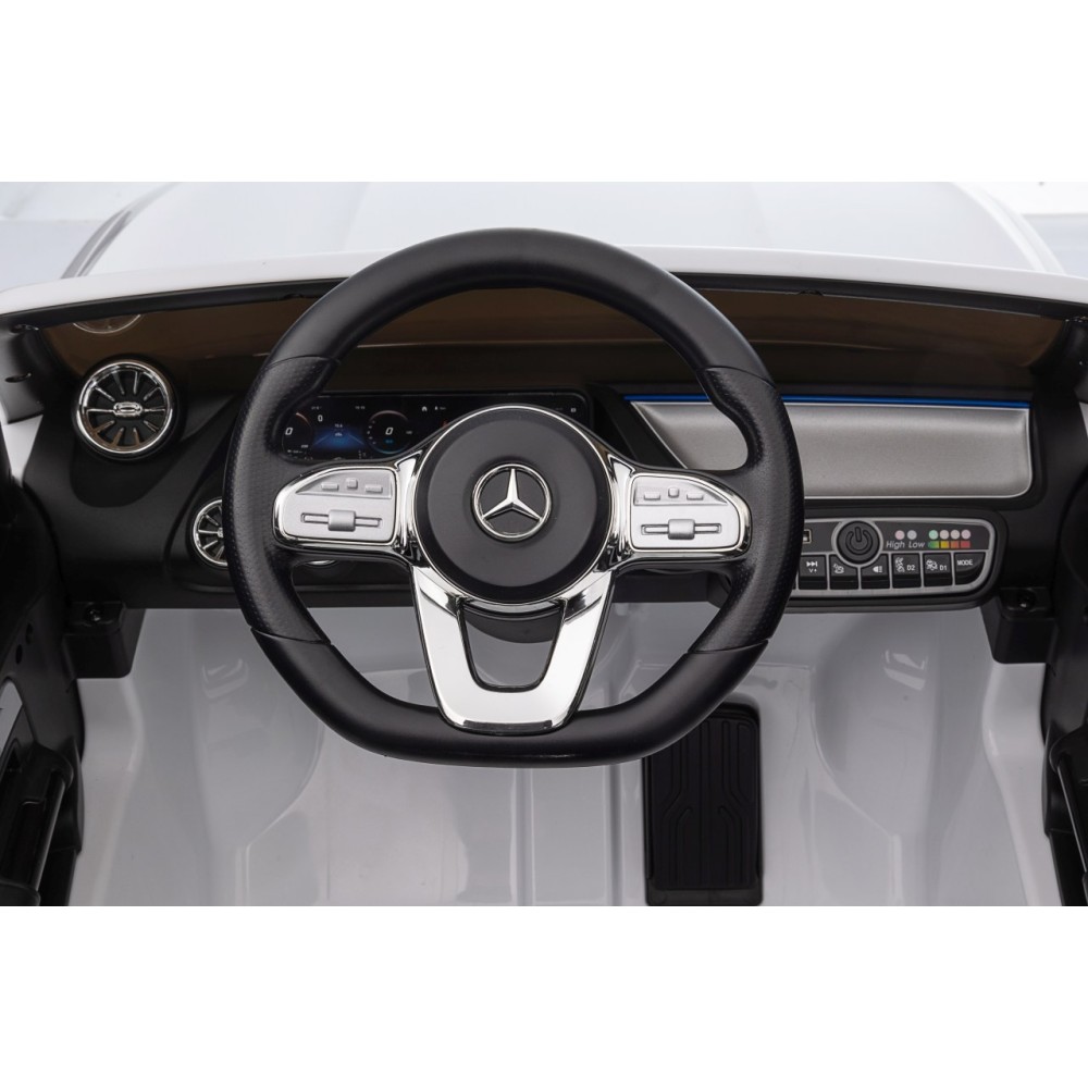 JOKO Elektrické autíčko Mercedes Benz EQA 250 4x4, penové kolesá, kožené sedadlo, nosnosť 50kg, biele