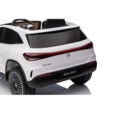 JOKO Elektrické autíčko Mercedes Benz EQA 250 4x4, penové kolesá, kožené sedadlo, nosnosť 50kg, biele