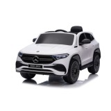JOKO Elektrické autíčko Mercedes Benz EQA 250 4x4, penové kolesá, kožené sedadlo, nosnosť 50kg, biele