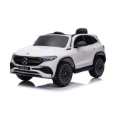 JOKO Elektrické autíčko Mercedes Benz EQA 250 4x4, penové kolesá, kožené sedadlo, nosnosť 50kg, biele
