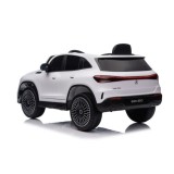 JOKO Elektrické autíčko Mercedes Benz EQA 250 4x4, penové kolesá, kožené sedadlo, nosnosť 50kg, biele