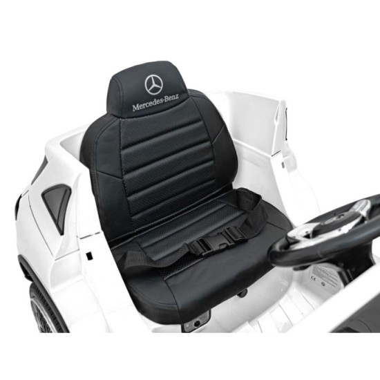 JOKO Elektrické autíčko Mercedes Benz EQA 250 4x4, penové kolesá, kožené sedadlo, nosnosť 50kg, biele