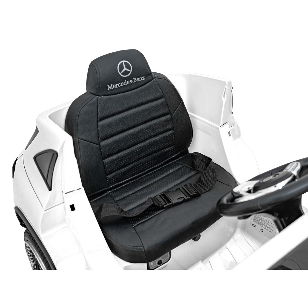 JOKO Elektrické autíčko Mercedes Benz EQA 250 4x4, penové kolesá, kožené sedadlo, nosnosť 50kg, biele