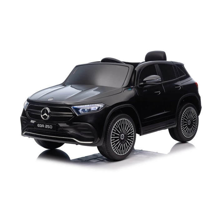 JOKO Elektrické autíčko Mercedes Benz EQA 250 4x4, penové kolesá, kožené sedadlo, nosnosť 50kg, čierne