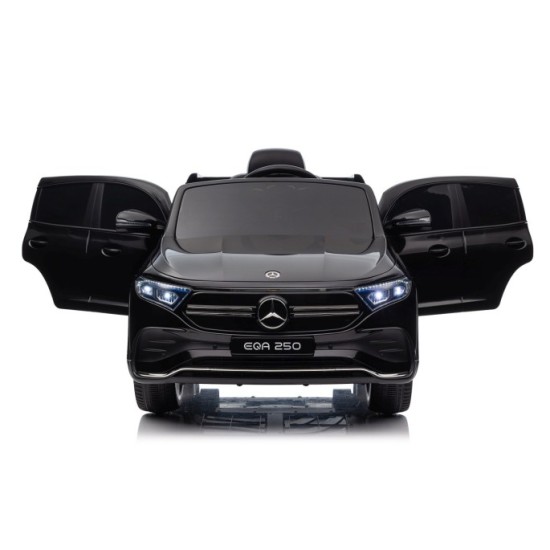 JOKO Elektrické autíčko Mercedes Benz EQA 250 4x4, penové kolesá, kožené sedadlo, nosnosť 50kg, čierne