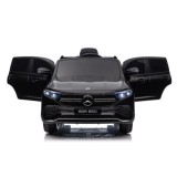 JOKO Elektrické autíčko Mercedes Benz EQA 250 4x4, penové kolesá, kožené sedadlo, nosnosť 50kg, čierne