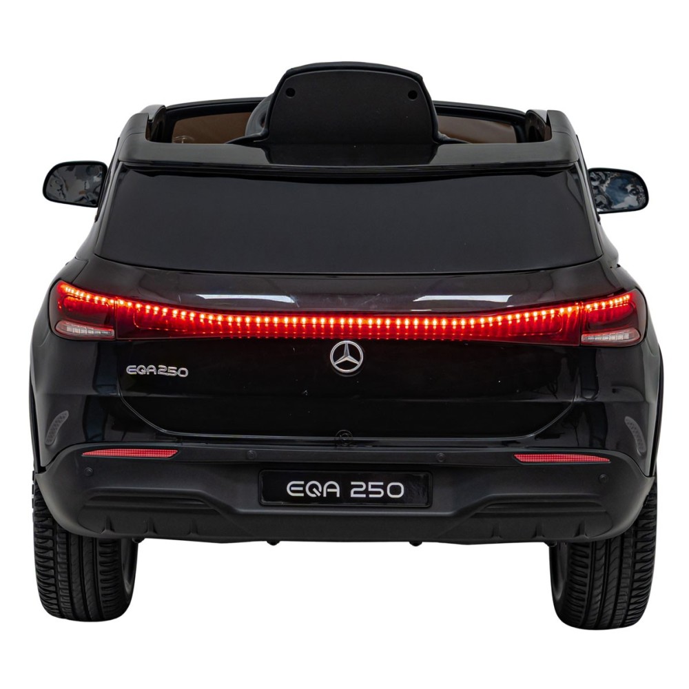 JOKO Elektrické autíčko Mercedes Benz EQA 250 4x4, penové kolesá, kožené sedadlo, nosnosť 50kg, čierne