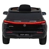 JOKO Elektrické autíčko Mercedes Benz EQA 250 4x4, penové kolesá, kožené sedadlo, nosnosť 50kg, čierne