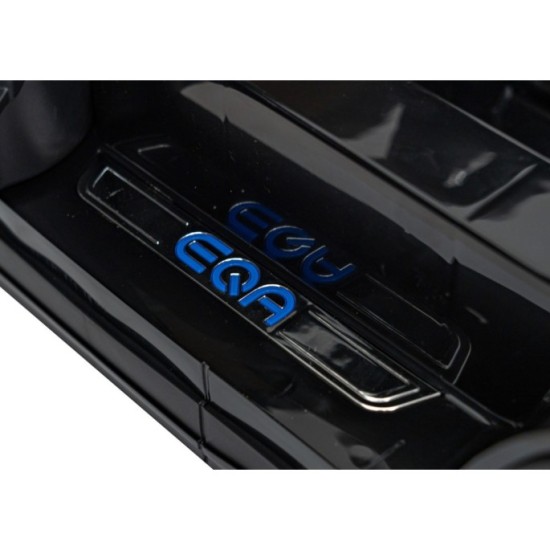 JOKO Elektrické autíčko Mercedes Benz EQA 250 4x4, penové kolesá, kožené sedadlo, nosnosť 50kg, čierne