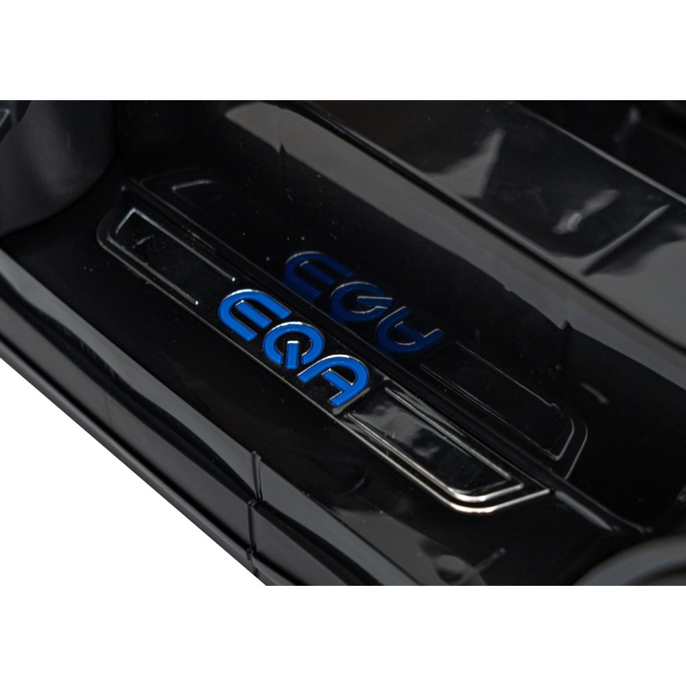 JOKO Elektrické autíčko Mercedes Benz EQA 250 4x4, penové kolesá, kožené sedadlo, nosnosť 50kg, čierne