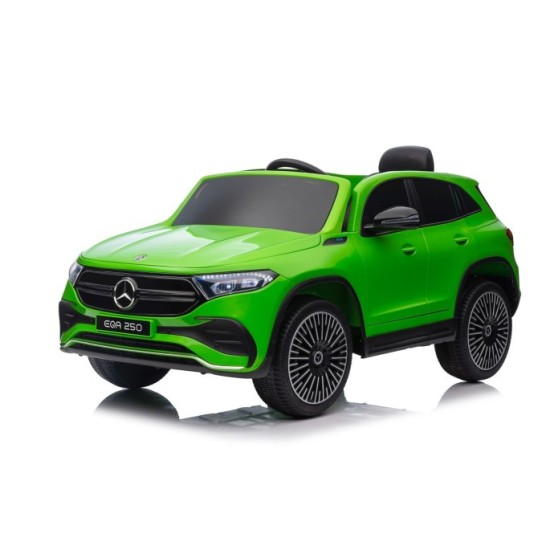 JOKO Elektrické autíčko Mercedes Benz EQA 250 4x4, penové kolesá, kožené sedadlo, nosnosť 50kg, zelené
