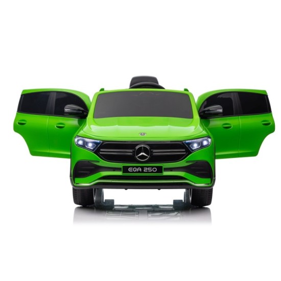 JOKO Elektrické autíčko Mercedes Benz EQA 250 4x4, penové kolesá, kožené sedadlo, nosnosť 50kg, zelené