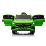 JOKO Elektrické autíčko Mercedes Benz EQA 250 4x4, penové kolesá, kožené sedadlo, nosnosť 50kg, zelené